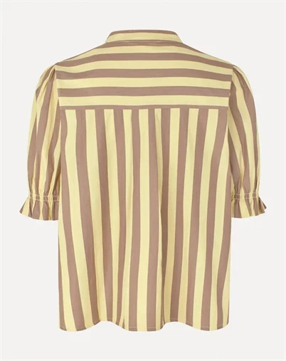 Stine Goya - Striped Smocked Gathered Top - Equestrian Sun 